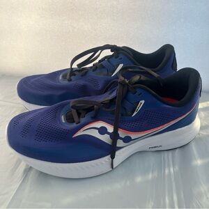 Saucony Guide 15 Shoes  Mens 11 Wide Blue Running Sneakers PWRRUN S20685-